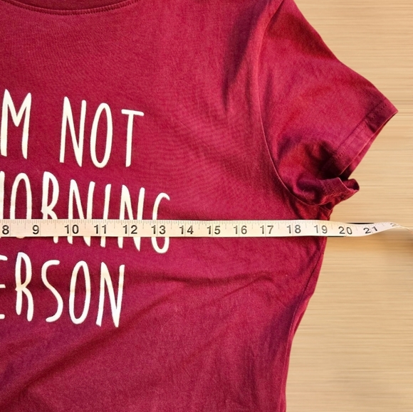 Im Not A Morning Person Short Sleeve Graphic Tee Size Xl Cotton T-shirt - Picture 7 of 10